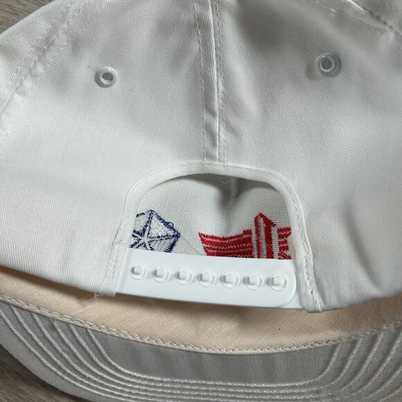Vintage Chrysler Hat Snapback Car Automobile White Made In USA Cap - Picture 2 of 9